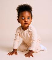 Conjunto Infantil em Ribana Básico - Tam RN a 18 meses - 2