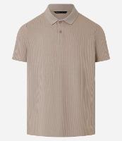 Camisa Slim com Gola Polo e Textura Canelada - 1