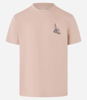 Camiseta Comfort em Algodão com Estampa de Drinks e Lettering