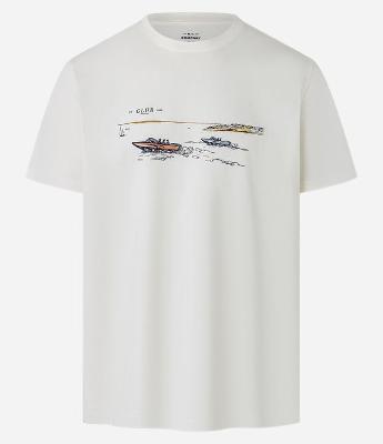 Camiseta Comfort em Algodão com Estampa de Barco