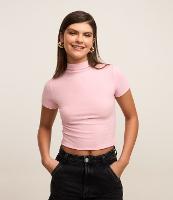 Blusa Básica Texturizada em Viscose com Golinha Alta - 2