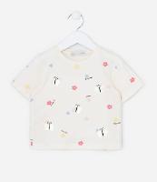 Blusa Infantil com Bordado de Borboletas - Tam 1 a 6 Anos - 1