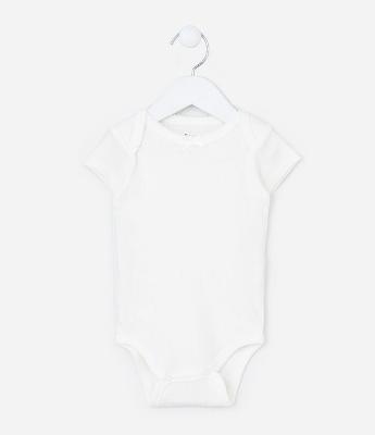 Body Infantil Texturizado com Lacinho - Tam RN a 18 meses