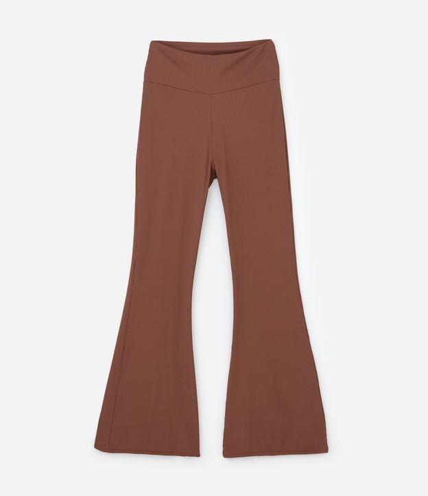 Calça Esportiva Wide Flare Canelada Curve & Plus Size - 1