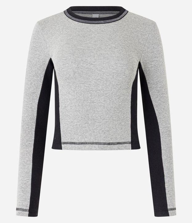 Blusa em Ribana com Detalhe de Recortes - 1