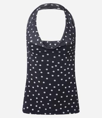 Blusa em Tule Frente Única Poá