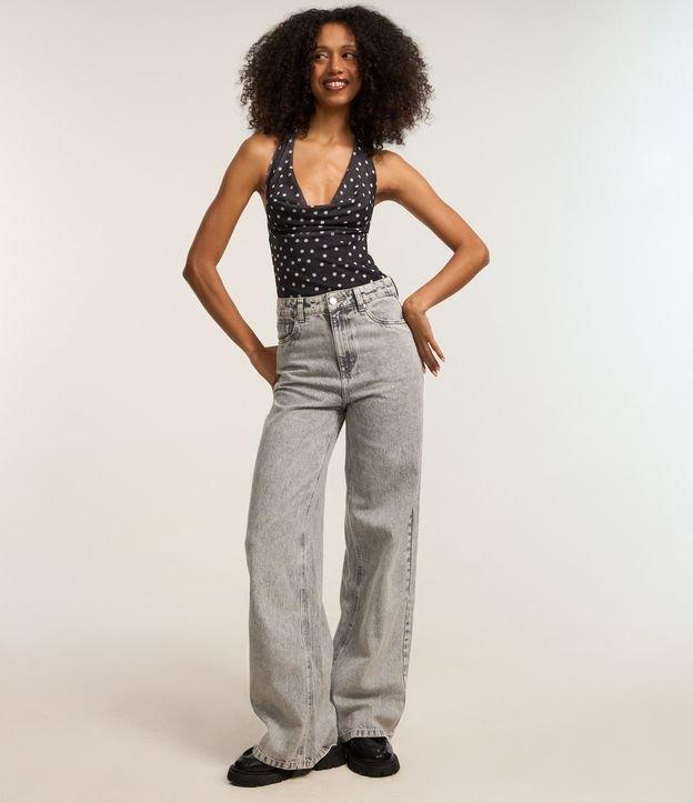 Blusa em Tule Frente Única Poá - 2