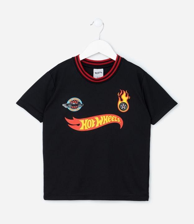 Camiseta Infantil com Estampa Frente e Costas Hot Wheels - Tam 5 a 14 Anos - 1