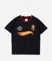 Camiseta Infantil com Estampa Frente e Costas Hot Wheels - Tam 5 a 14 Anos - 1