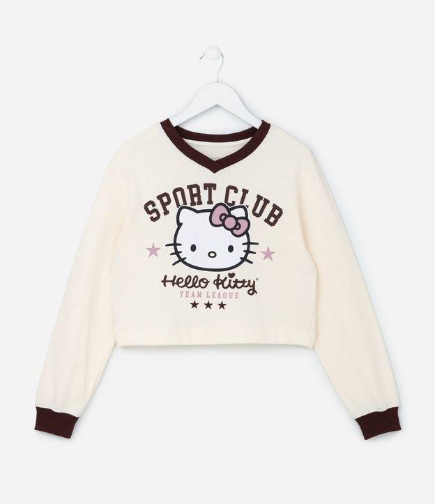 Casaco Infantil em Moletinho Estampa Hello Kitty - Tam 5 a 14 Anos - 1