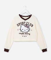 Casaco Infantil em Moletinho Estampa Hello Kitty - Tam 5 a 14 Anos - 1