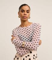 Blusa em Tule com Estampa Poá - 1