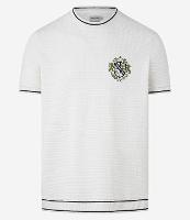 Camiseta Regular em Algodão com Estampa Localizada e Textura - 1