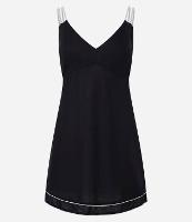 Vestido Curto em Viscose e Linho com Alças de Corda - 1