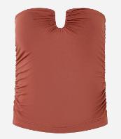 Blusa em Jesery com Franzidos e Aviamento no Busto - 1