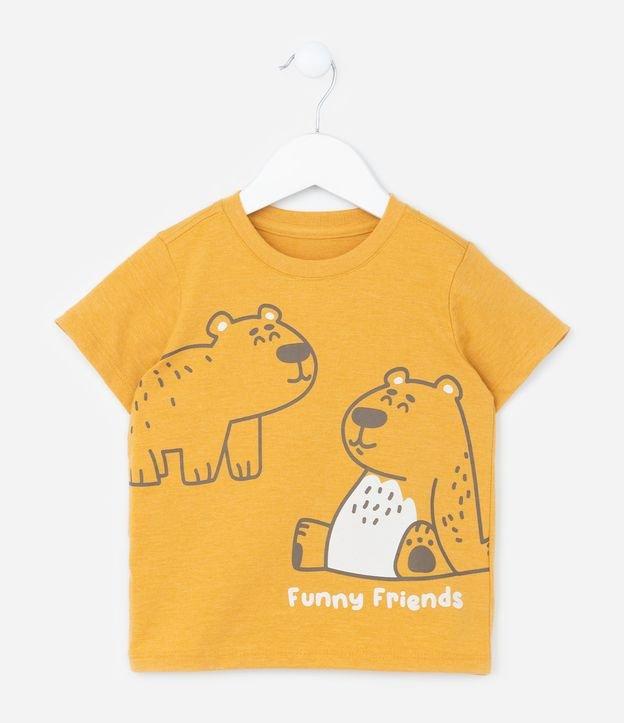 Camiseta Infantil com Estampa de Ursinhos - Tam 1 a 6 Anos - 1