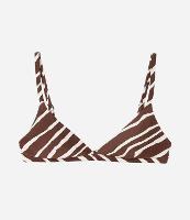 Biquíni Top Triângulo Fixo em Microfibra com Estampa Animal Print Zebra - 1