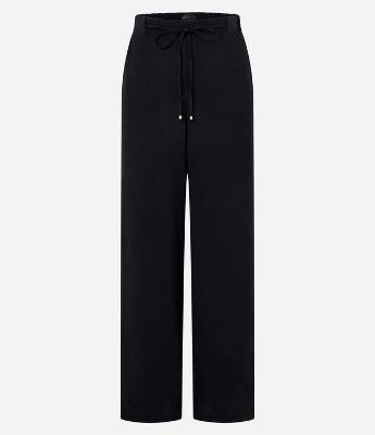 Calça Wide Leg com Amarração e Efeito Airflow