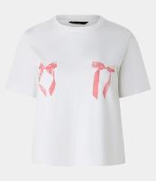 Camiseta Regular em Algodão com Lacinhos - 1