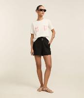 Camiseta Regular em Algodão com Lacinhos - 2