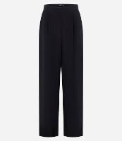 Calça Reta em Crepe com Detalhes na Lateral - 1