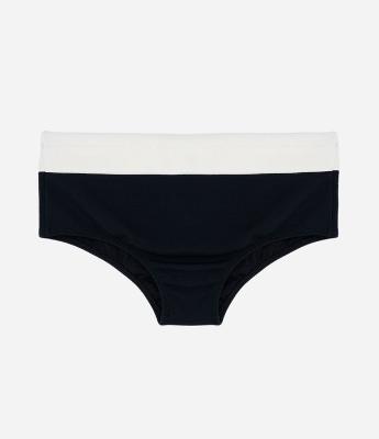 Sunga em Poliamida com Bloco de Cor Texturizada