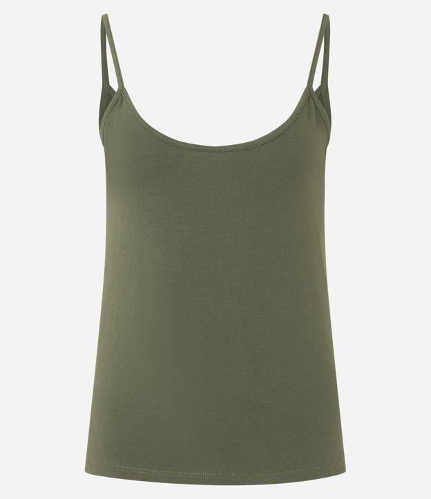 Blusa Básica de Alcinha em Algodão Peruano - 1