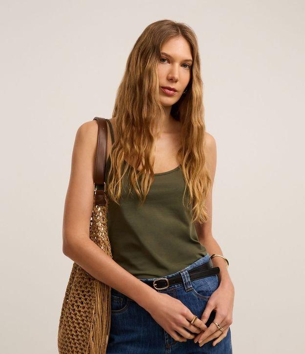 Blusa Básica de Alcinha em Algodão Peruano - 2