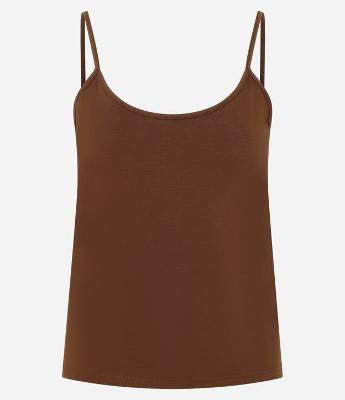 Blusa Básica de Alcinha em Algodão Peruano