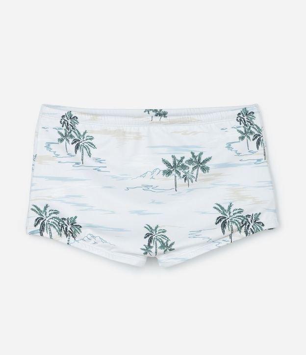 Sunga Boxer em Microfibra com Estampa Tropical - 1