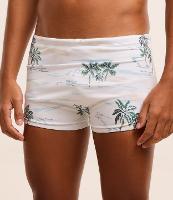 Sunga Boxer em Microfibra com Estampa Tropical - 2