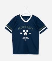 Camiseta Esportiva Infantil com Estampa Minecraft - Tam 5 a 14 Anos - 1