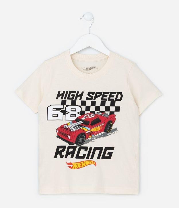 Camiseta Infantil com Estampa Racing 68 Hot Wheels - Tam 4 a 12 Anos - 1