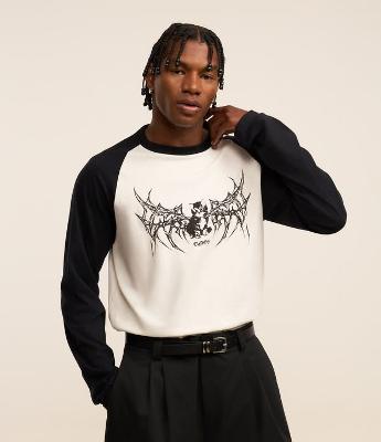 Camiseta Comfort em Algodão com Estampa de Gato