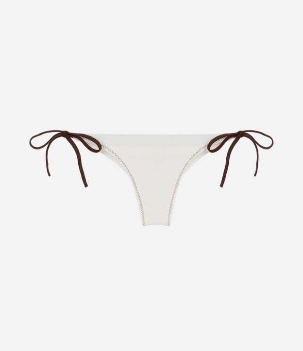 Biquíni Calcinha Lacinho com Empina Bumbum e Amarração Contrastante - 1