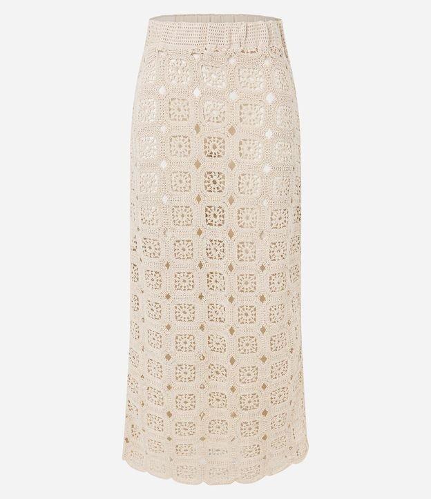 Saía de Praia Saia em Renda de Algodão - 1