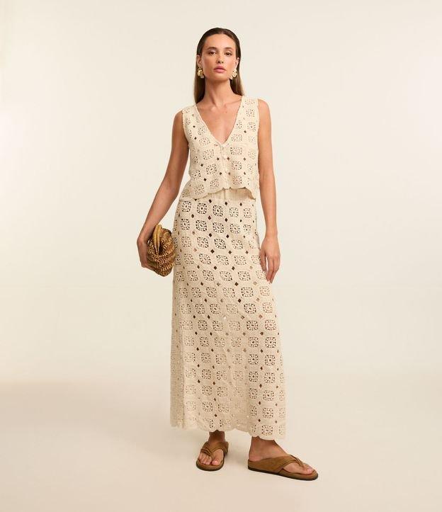 Saía de Praia Saia em Renda de Algodão - 2