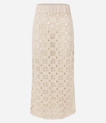 Saía de Praia Saia em Renda de Algodão