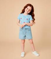 Short Infantil em Jeans Básico - Tam 1 a 6 Anos - 2