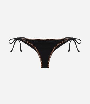 Biquíni Calcinha Lacinho em Microfibra com Pesponto Contrastante