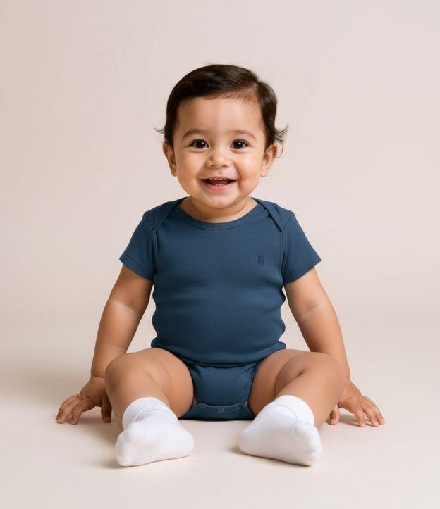 Body Infantil em Algodão Básico - Tam RN a 18 meses - 2