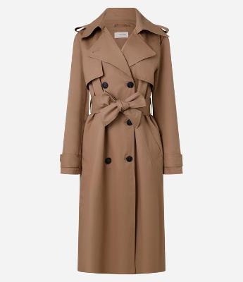 Trench Coat Alongado em Gabardine com Faixa para Amarração