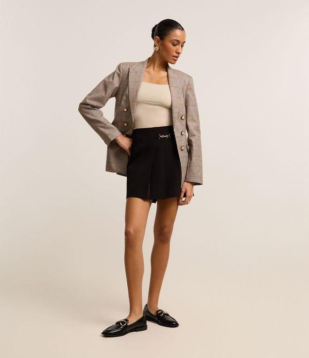 Saia Curta Alfaiatada com Desnível na Barra - 2