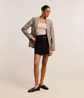 Saia Curta Alfaiatada com Desnível na Barra - 2