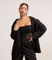 Body em Tule Texturizado com Renda Frontal - 1