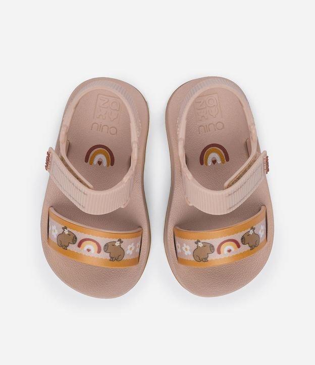 Sandália Infantil em PVC com Estampa de Capivara Zaxy - Tam 19 a 27 - 1