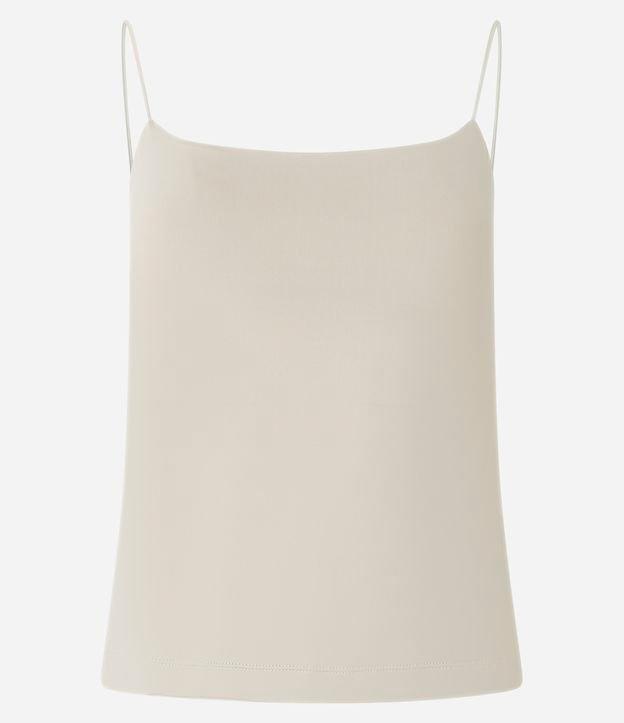 Blusa de Alça em Poliamida com Decote Reto - 1