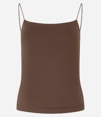 Blusa de Alça em Poliamida com Decote Reto