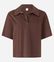 Blusa em Algodão com Gola Polo e Manga Curta - 1