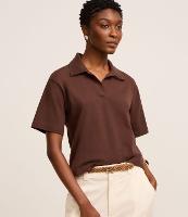 Blusa em Algodão com Gola Polo e Manga Curta - 2